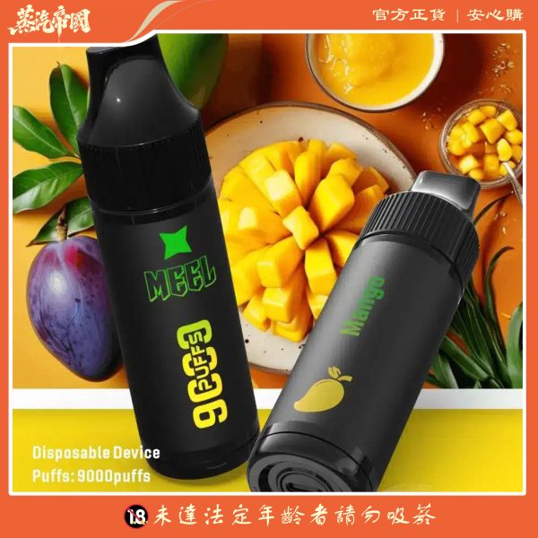 MEEL 9000 PUFFS 抛棄式一次性電子煙 可充電 711到付
